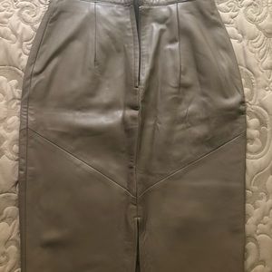 Beautiful leather skirt